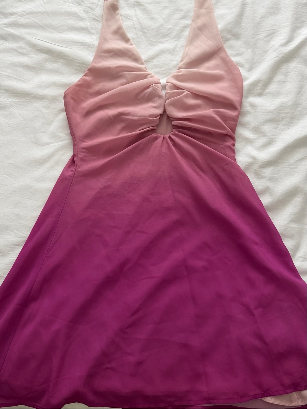 Meshki Pink Halterback Mini Dress - Picture 4 of 4